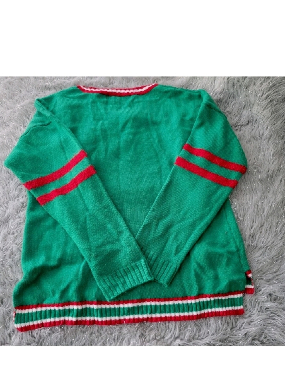 United States Sweaters Sophisticated Kitty Cat Ugly Christmas Meowy Sequins XL - Picture 9 of 10